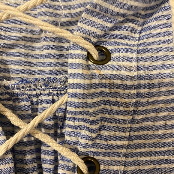 3for$20 striped lace up top - Picture 3 of 5